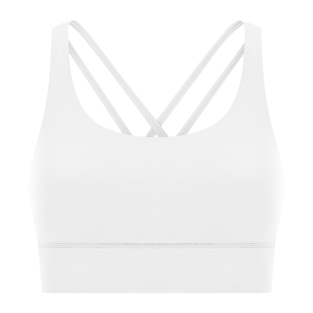 New Double-Sided Brushed Naked-Feel Cross-Back Yoga Bra, High-Intensity Anti-Shock Lifting Sports Bra